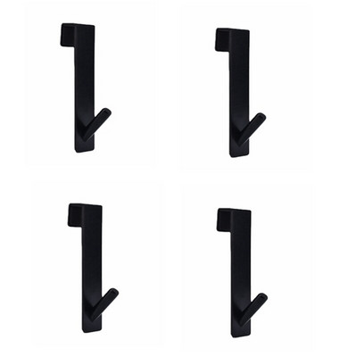 Juoda nugara pakabinamas vienas kabliukas Daugiafunkcis stiklinis kabliukas Vonios kambario kabliukas be nagų drabužių kabliukas durų kabliukas