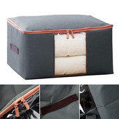 1db Nagy kapacitású ablakmosható háztartási Oxford szövet paplan tároló táska vízálló konténer ruha zoknitartó