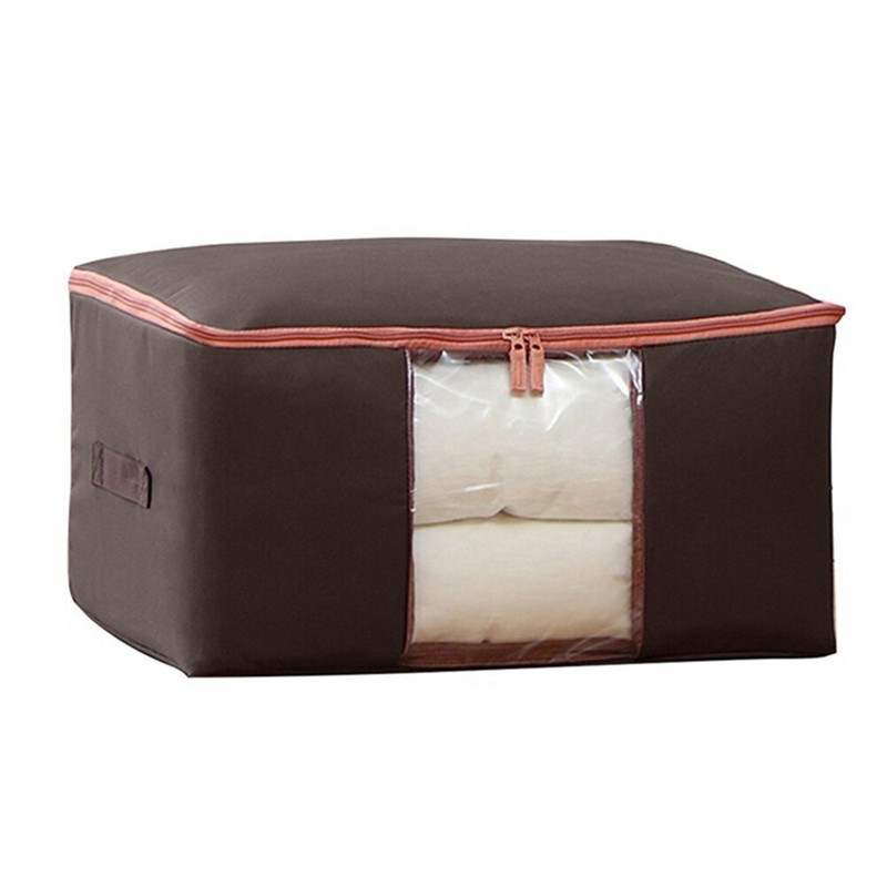 1db Nagy kapacitású ablakmosható háztartási Oxford szövet paplan tároló táska vízálló konténer ruha zoknitartó