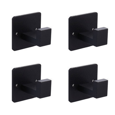 4 db Törülközőakasztó, Kabát akasztó, Fürdőköpeny Ruhák Négyzet alakú kampó Akasztó fali kampótartó Fürdőszobához, Szálloda, Konyha