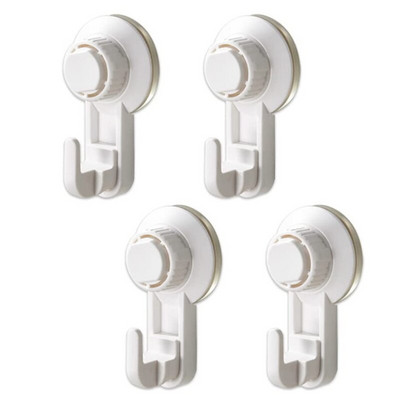 Pachet de 4 cârlige pentru ventuză cu vid, cârlige puternice pentru prosoape cu ventuză pentru fereastră, baie, bucătărie, baie, duș