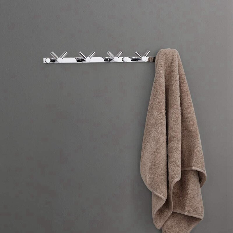 3vnt 16In Hotel vonios rankšluosčių kabliukas nerūdijančio plieno kabliukas prie sienos 5 V formos dvigubas kabliukas rankšluosčių kabykla CNIM Hot