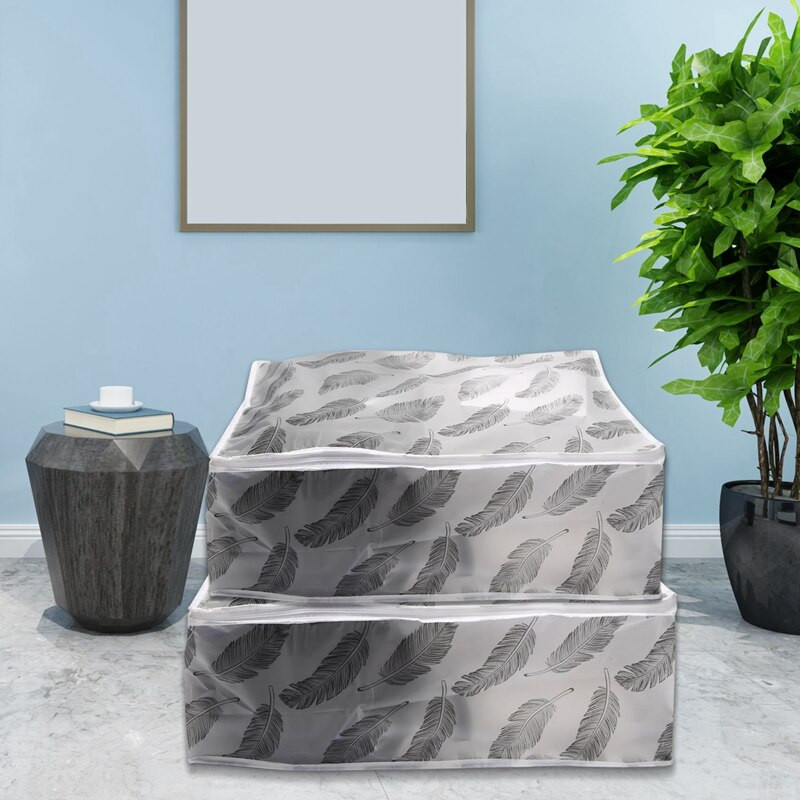 2db Összecsukható tárolótáska Ruhák Takaró Paplan Szekrény Pulóver Rendező doboz Otthoni Tárolótáskák Kellékek