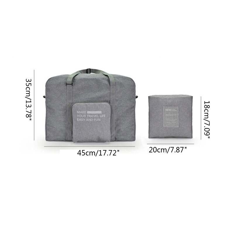 HX5B hordozható utazótáska összehajtható táska uniszex nagy kapacitású poggyásztáskák táska