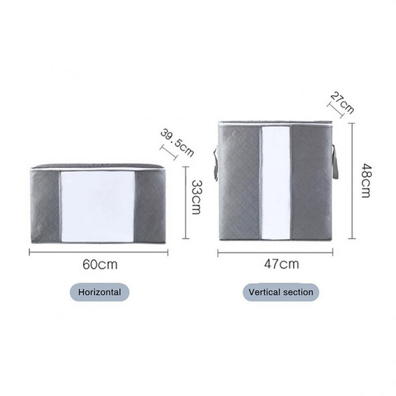Container pliabil de depozitare pentru pilota Geanta de haine Organizator de haine Husa ordonata Organizator portabil de haine Valisa netesuta Organizator de pilota