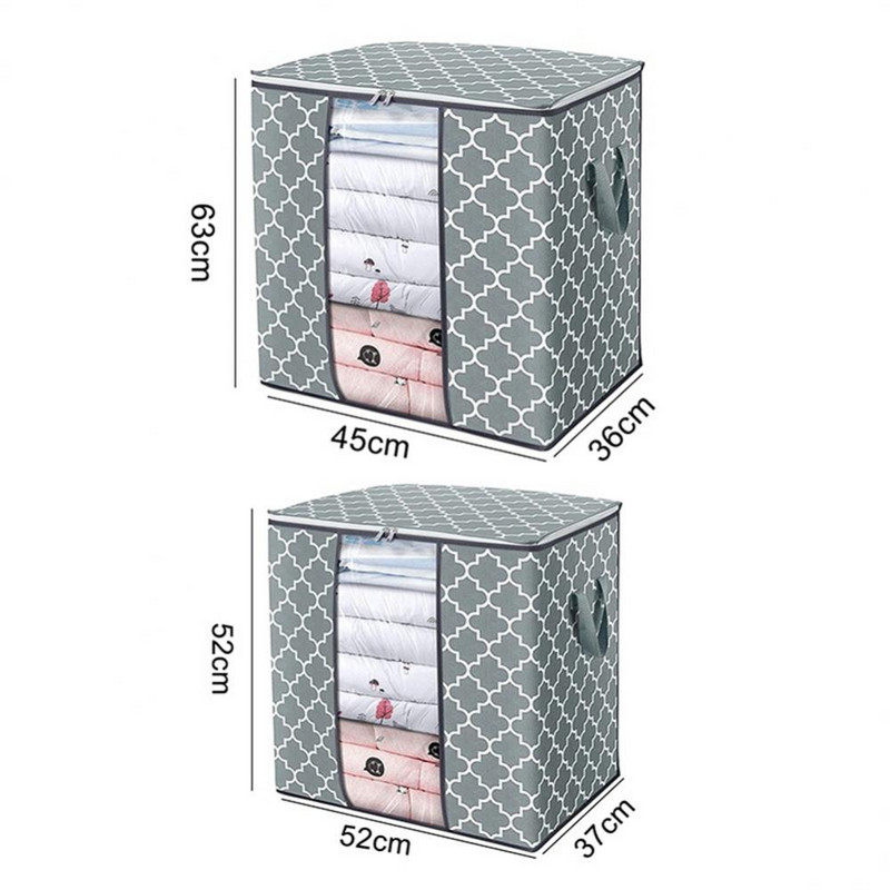 Container pliabil de depozitare pentru pilota Geanta de haine Organizator de haine Husa ordonata Organizator portabil de haine Valisa netesuta Organizator de pilota