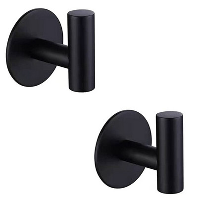 2 db öntapadó kampó rozsdamentes acél fürdőköpeny kampós konzol Nagy teherbírású kampó fürdőszoba konyhához nappali Hotel