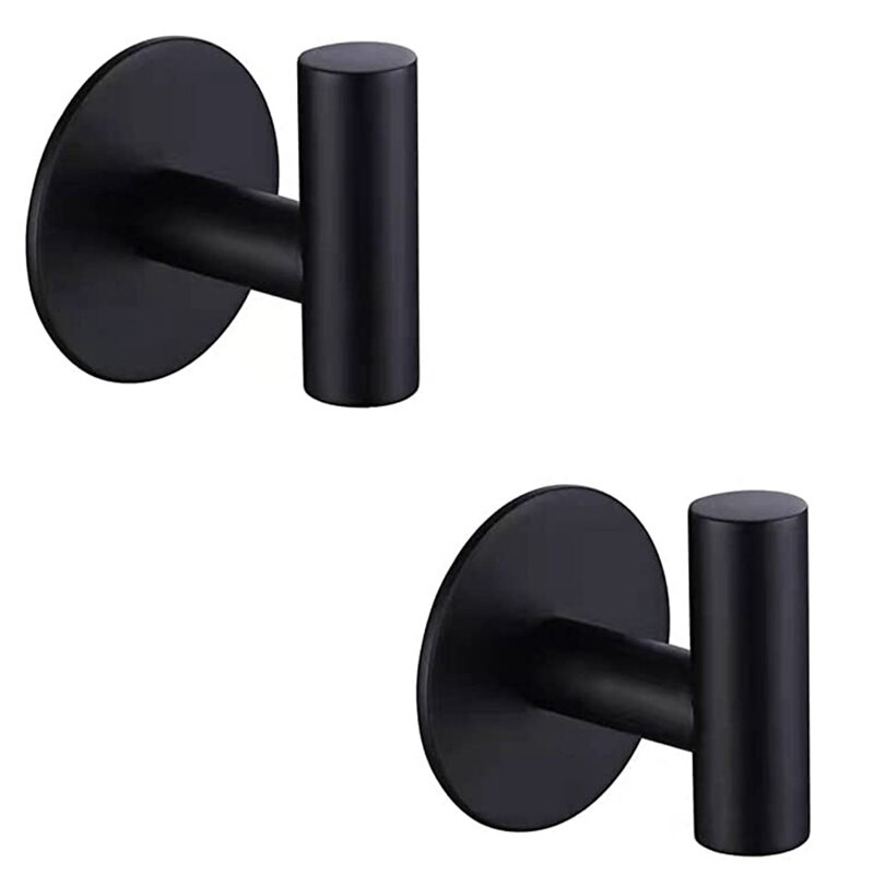 2 db öntapadó kampó rozsdamentes acél fürdőköpeny kampós konzol Nagy teherbírású kampó fürdőszoba konyhához nappali Hotel