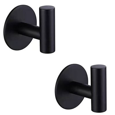 2 vnt. lipnus kabliukas nerūdijančio plieno chalato kabliukas, tvirtas kabliukas vonios kambariui virtuvei svetainė viešbutis