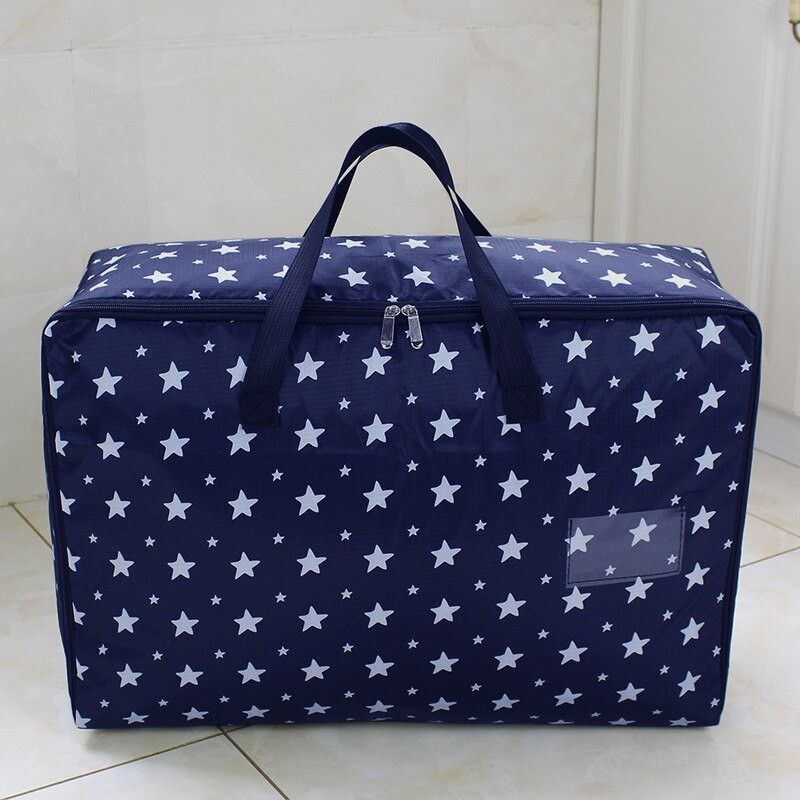 Geantă de depozitare pentru pilota groasă de uz casnic, imprimare la modă, organizator de îmbrăcăminte, pungi de depozitare cu imprimare pentagramă, organizator de pilota pentru îmbrăcăminte