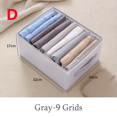 Nadrág Ruhák Tároló Szekrény Fiók rendszerező doboz Szekrény elválasztó táska kosár Rács Összecsukható háztartási rendszerező doboz