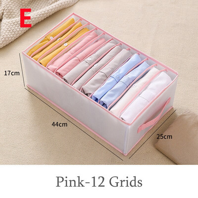 Nadrág Ruhák Tároló Szekrény Fiók rendszerező doboz Szekrény elválasztó táska kosár Rács Összecsukható háztartási rendszerező doboz