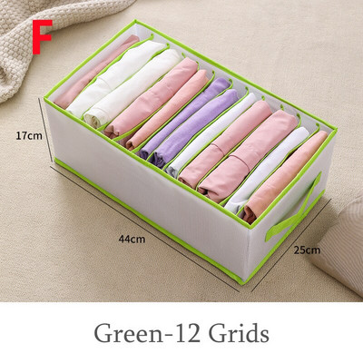 Nadrág Ruhák Tároló Szekrény Fiók rendszerező doboz Szekrény elválasztó táska kosár Rács Összecsukható háztartási rendszerező doboz