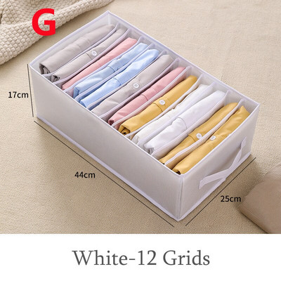 Nadrág Ruhák Tároló Szekrény Fiók rendszerező doboz Szekrény elválasztó táska kosár Rács Összecsukható háztartási rendszerező doboz