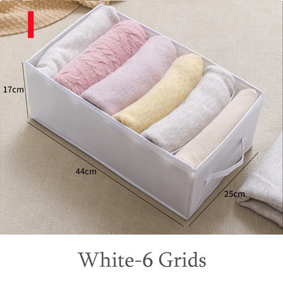 Nadrág Ruhák Tároló Szekrény Fiók rendszerező doboz Szekrény elválasztó táska kosár Rács Összecsukható háztartási rendszerező doboz
