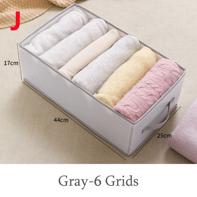 Nadrág Ruhák Tároló Szekrény Fiók rendszerező doboz Szekrény elválasztó táska kosár Rács Összecsukható háztartási rendszerező doboz