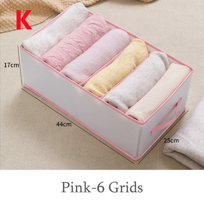 Nadrág Ruhák Tároló Szekrény Fiók rendszerező doboz Szekrény elválasztó táska kosár Rács Összecsukható háztartási rendszerező doboz