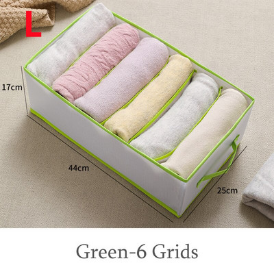 Nadrág Ruhák Tároló Szekrény Fiók rendszerező doboz Szekrény elválasztó táska kosár Rács Összecsukható háztartási rendszerező doboz