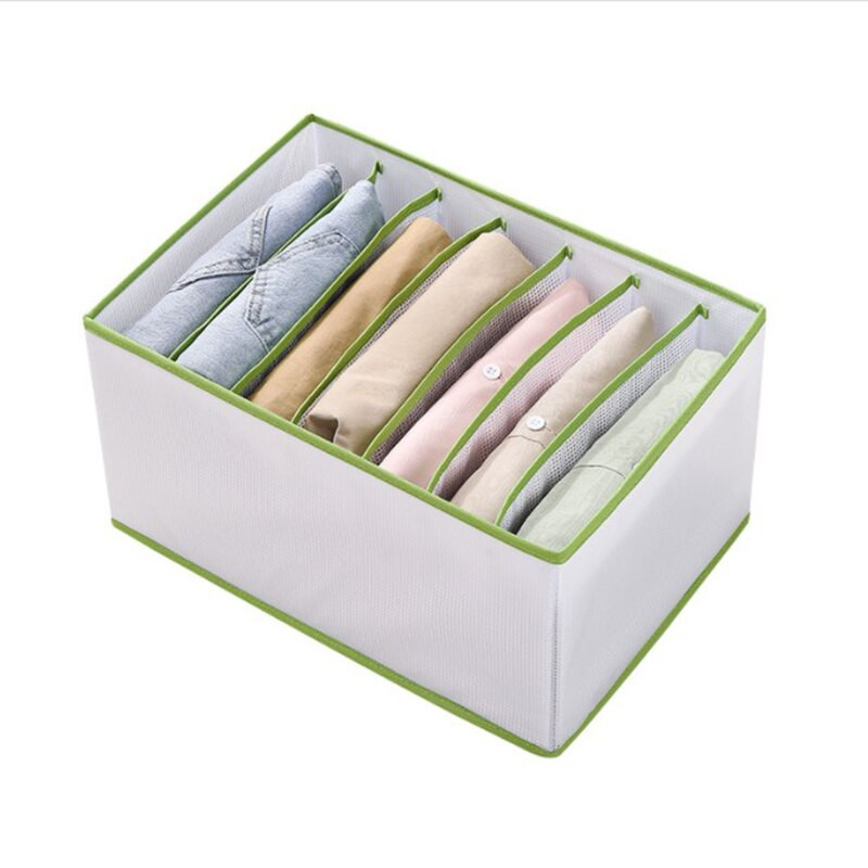 Nadrág Ruhák Tároló Szekrény Fiók rendszerező doboz Szekrény elválasztó táska kosár Rács Összecsukható háztartási rendszerező doboz