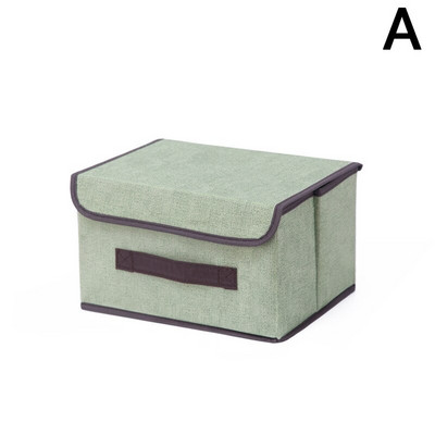 Mosható, nem szőtt, összecsukható tárolódoboz fedéllel Hordozható porálló ruházati törmeléktároló doboz játékszervező tárolókosár