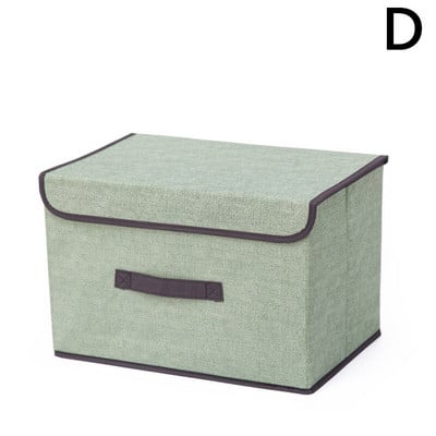 Mosható, nem szőtt, összecsukható tárolódoboz fedéllel Hordozható porálló ruházati törmeléktároló doboz játékszervező tárolókosár