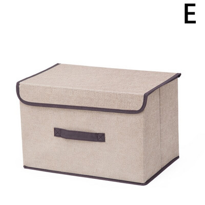 Mosható, nem szőtt, összecsukható tárolódoboz fedéllel Hordozható porálló ruházati törmeléktároló doboz játékszervező tárolókosár