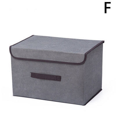 Mosható, nem szőtt, összecsukható tárolódoboz fedéllel Hordozható porálló ruházati törmeléktároló doboz játékszervező tárolókosár