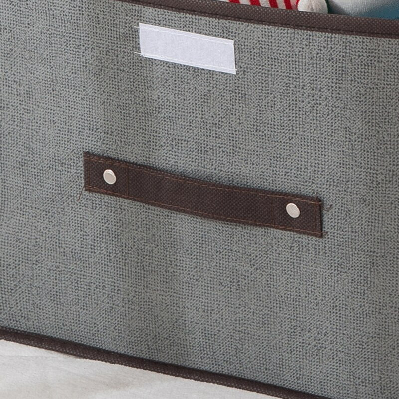 Mosható, nem szőtt, összecsukható tárolódoboz fedéllel Hordozható porálló ruházati törmeléktároló doboz játékszervező tárolókosár