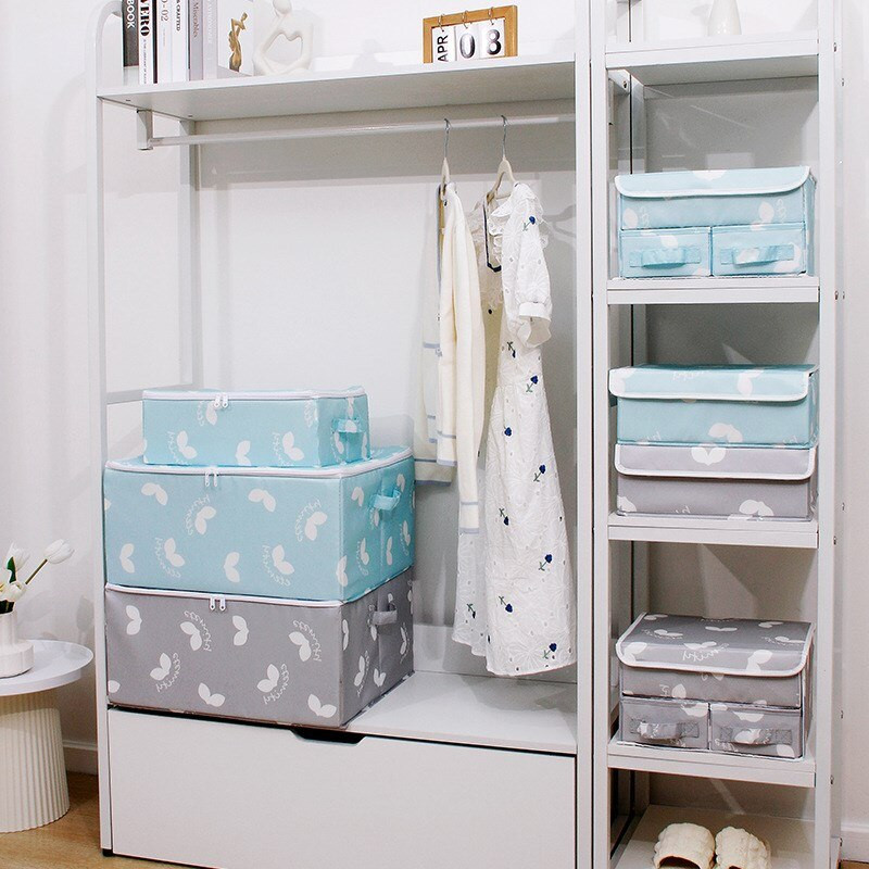 Apatinių drabužių laikymo dėžė Miegamojo spintelė Apatinių drabužių stalčių laikiklis Sulankstomas drabužių spinta kojinių liemenėlės skirstytuvas Dėžutės spintos tvarkyklės