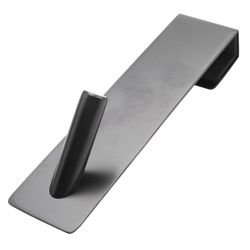 Zuhanyajtó kampók az ajtó felett Fürdőszoba keret nélküli üveg zuhanyajtóhoz, Törülközőkampók, 2 csomag, fekete