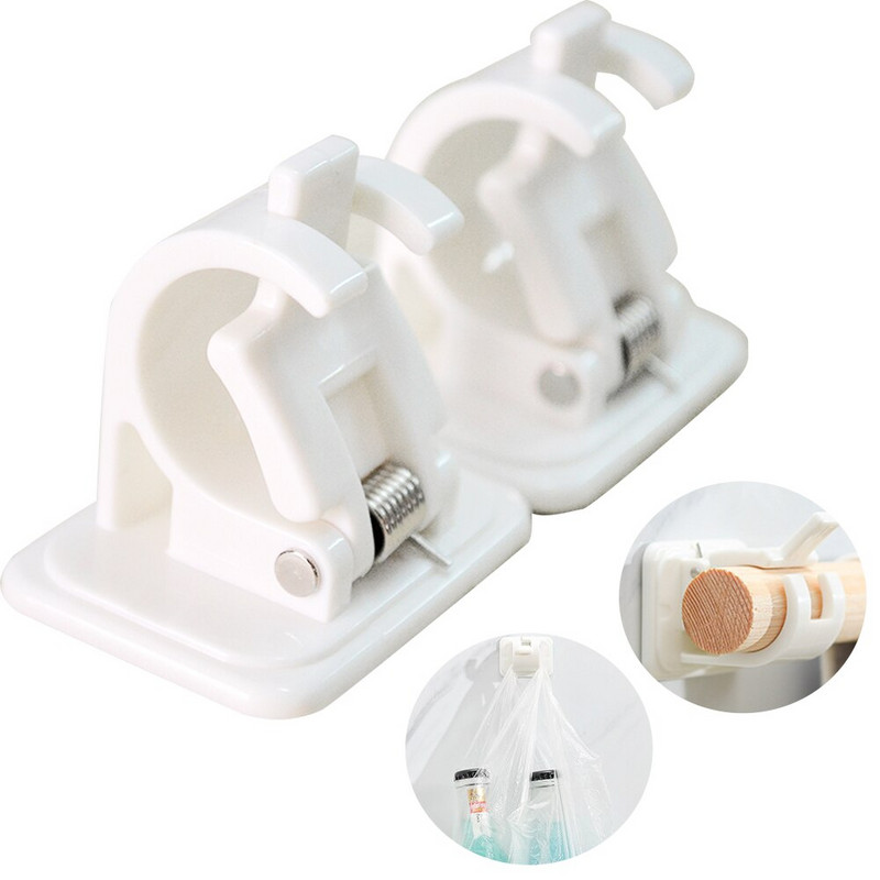 Šipke Nosač Šipka Stalak Vješalica Samoljepljive poprečne kopče Stezaljka za zavjese Jaka nosivost Lako montiranje Zidne kuke otporne na vjetar