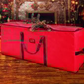 Didelės talpos, didelio našumo sandėliavimo konteineriai Kalėdų šventinės eglutės laikymo krepšys su užtrauktuku Kalėdų eglutės laikymo krepšys ypač didelis