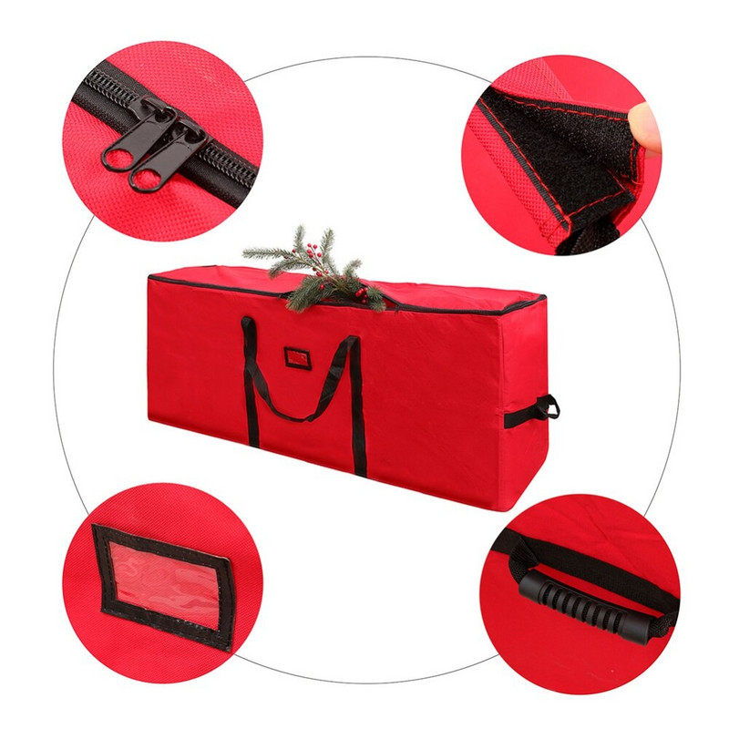 Didelės talpos, didelio našumo sandėliavimo konteineriai Kalėdų šventinės eglutės laikymo krepšys su užtrauktuku Kalėdų eglutės laikymo krepšys ypač didelis