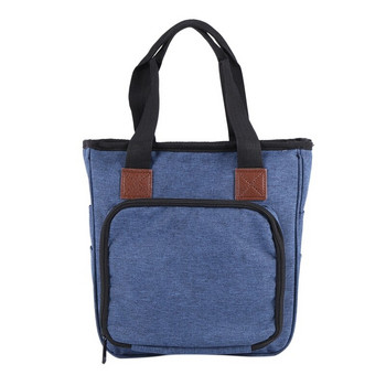 BMDT-Knitting Bag Portable νήμα Tote τσάντα αποθήκευσης για μάλλινα κροσέ βελόνες πλεξίματος Σετ προμήθειες ραψίματος Diy οικιακό όργανο