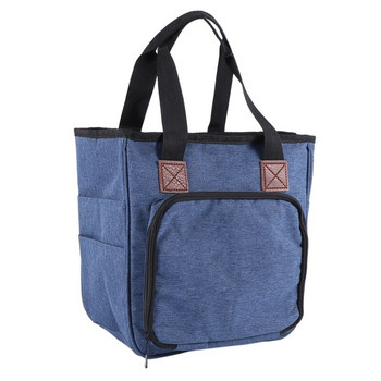 BMDT-Knitting Bag Portable νήμα Tote τσάντα αποθήκευσης για μάλλινα κροσέ βελόνες πλεξίματος Σετ προμήθειες ραψίματος Diy οικιακό όργανο