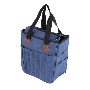 Τσάντα πλεξίματος Φορητή τσάντα αποθήκευσης νήματα για μάλλινα βελονάκια βελόνες πλεξίματος Είδη ραπτικής σετ Diy οικιακής οργάνωσης