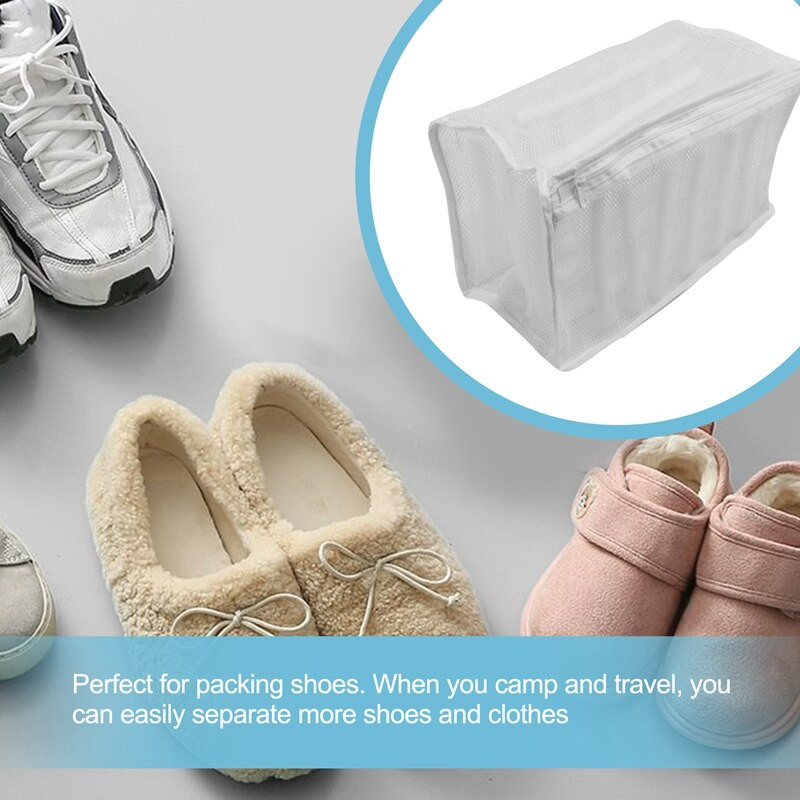Sneaker tisztító táska cipő mosótáska hálós mosótáska durva háló szövet Tartós és újrafelhasználható mosótáska 30X20x19cm