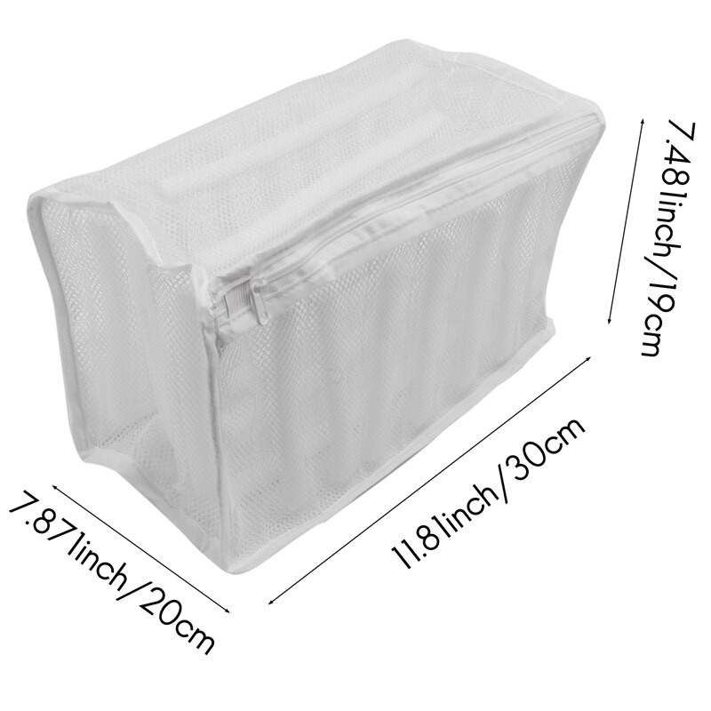 Sneaker tisztító táska cipő mosótáska hálós mosótáska durva háló szövet Tartós és újrafelhasználható mosótáska 30X20x19cm
