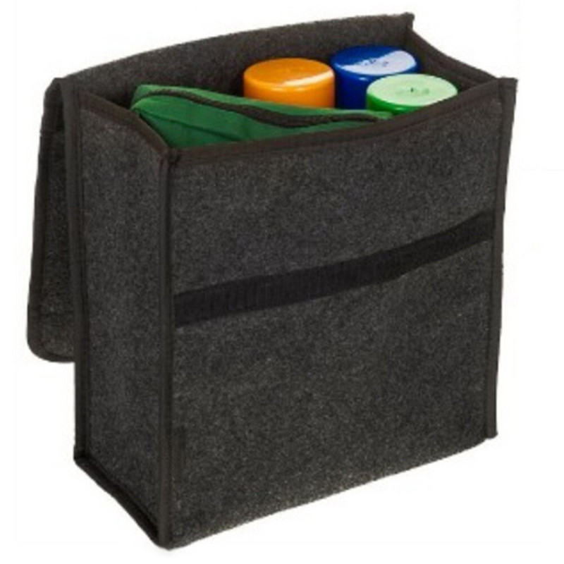 Autó Filc Tárolótáska Hordozható Szerszámok Szervező Vezetés Rendezett Csomagtartó 30x29x16cm