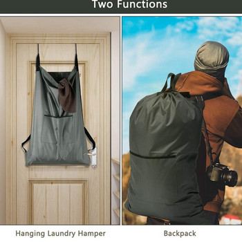 Μεγάλη τσάντα πλυντηρίου ρούχων με λουράκι ώμου, μεγάλη βαρέως τύπου πόρτα τσάντα πλυντηρίου με γάντζους, μια καλή τσάντα πλυντηρίου 1 για Dor