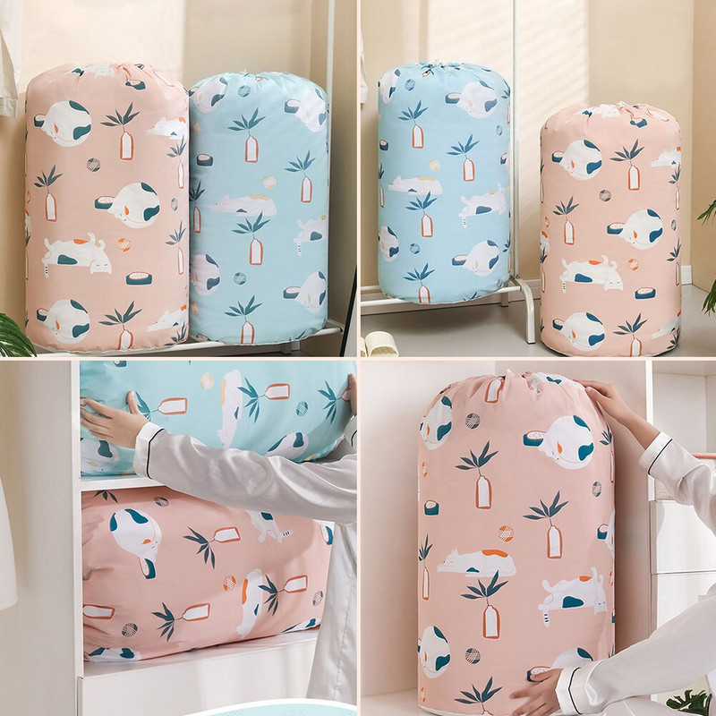 1 komad Ins tiskane torbe za poplun Veliki organizator za prašinu za završnu obradu popluna Vreća za pakiranje igračaka za kućnu posteljinu Organizator za pohranu predmeta