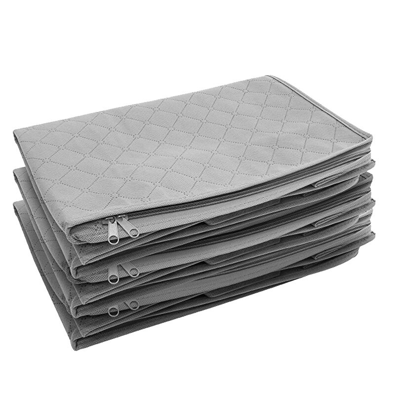 3 db paplan ruhatáska, nem szőtt szövet tárolódoboz fogantyúkkal összecsukható nedvességálló, lezárt tárolódoboz, átlátszó org