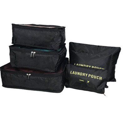 Vodootporne torbe za pohranu putne odjeće od 6 komada, prijenosna torbica za organizator prtljage, kocka za pakiranje