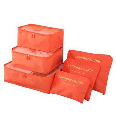 Vodootporne torbe za pohranu putne odjeće od 6 komada, prijenosna torbica za organizator prtljage, kocka za pakiranje