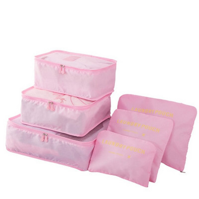 Vodootporne torbe za pohranu putne odjeće od 6 komada, prijenosna torbica za organizator prtljage, kocka za pakiranje