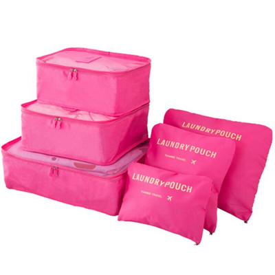 Vodootporne torbe za pohranu putne odjeće od 6 komada, prijenosna torbica za organizator prtljage, kocka za pakiranje