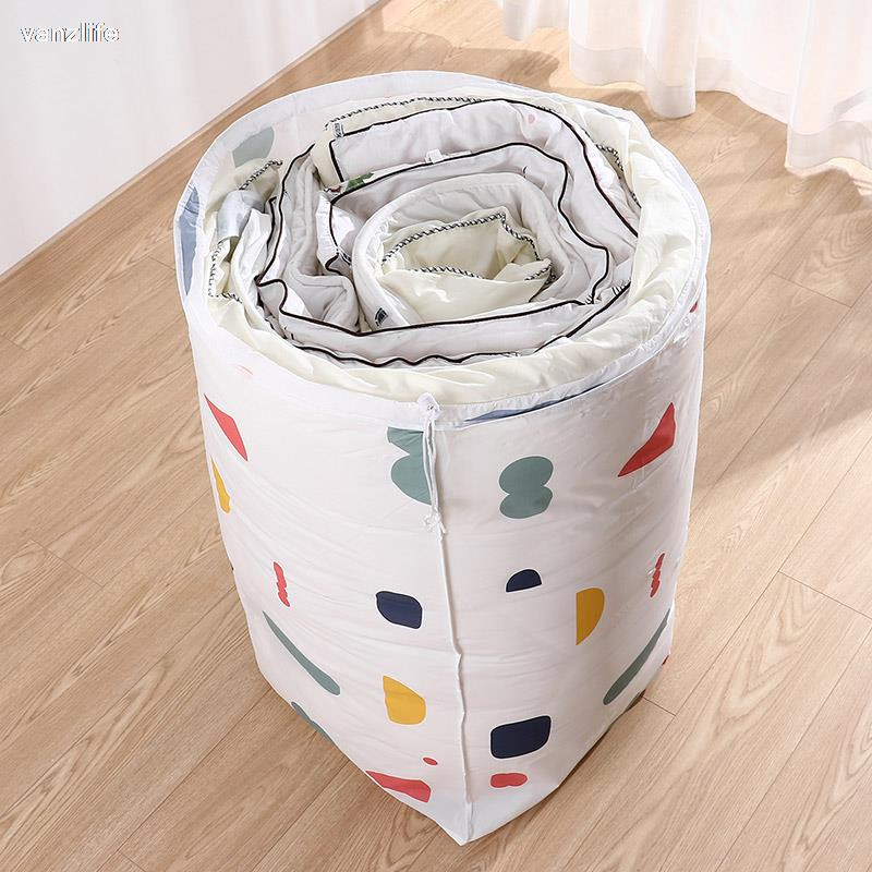 vanzlife Geantă pentru cărucior cu pilota de uz casnic de capacitate mare pentru bagaje în mișcare, ambalare haine, cuvertură, foldere de organizare