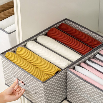 Гардероб Органайзер за бельо Чорапи Домашен шкаф Разделител Кутия за съхранение Нетъкан текстил За дрехи Сгъваем органайзер за чекмеджета