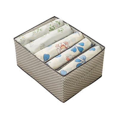 Szekrényrendező fehérneműhöz zoknihoz Otthoni szekrény elválasztó tárolódoboz Tároló nem szőtt ruhákhoz Összehajtható fiókos rendszer