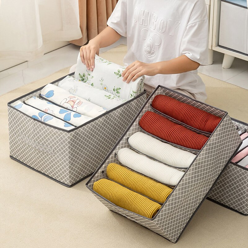 Szekrényrendező fehérneműhöz zoknihoz Otthoni szekrény elválasztó tárolódoboz Tároló nem szőtt ruhákhoz Összehajtható fiókos rendszer